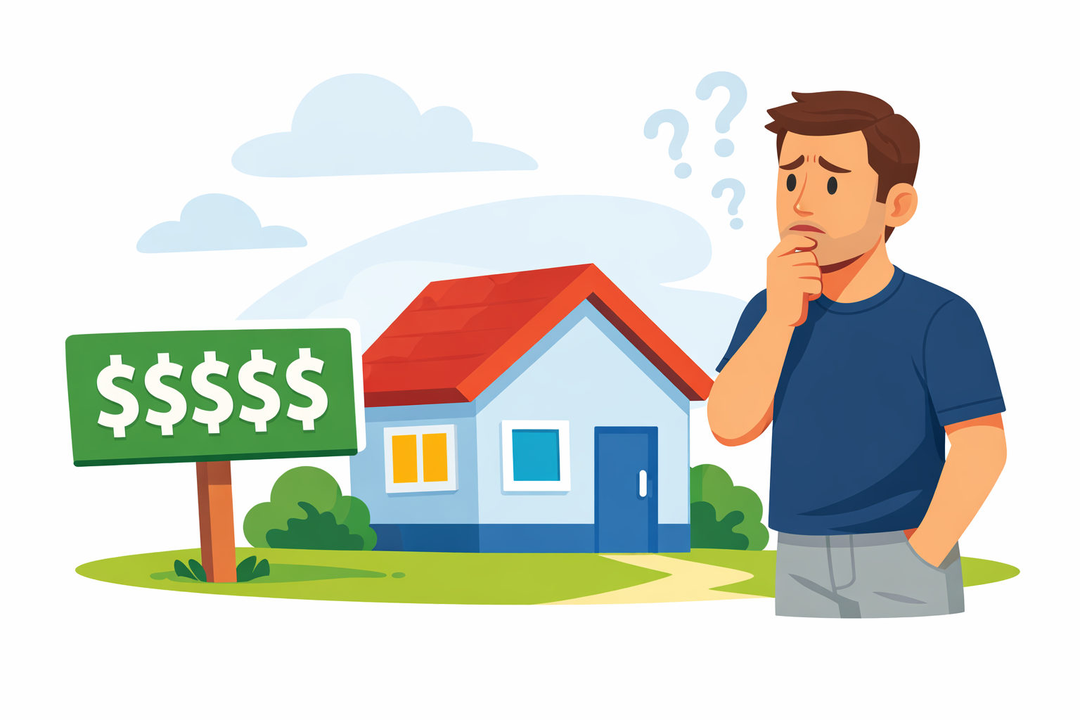 Cliente dubbioso davanti a un investimento costoso